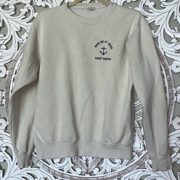 Brandy Melville Tops - Brandy Melville John Galt Saint Barth Sweatshirt Cream Women’s One Size sz S